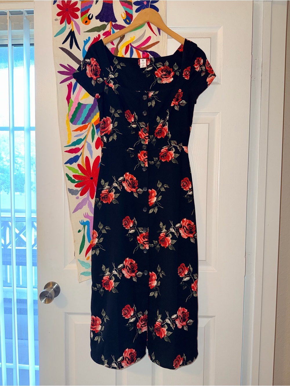 Gorgeous Rose Floral Midi Dress 🌹💕